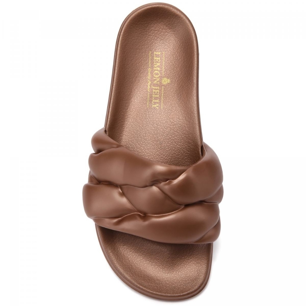 Lemon Jelly | Braided Slide Sandals | Size 6 / 37 | Slided